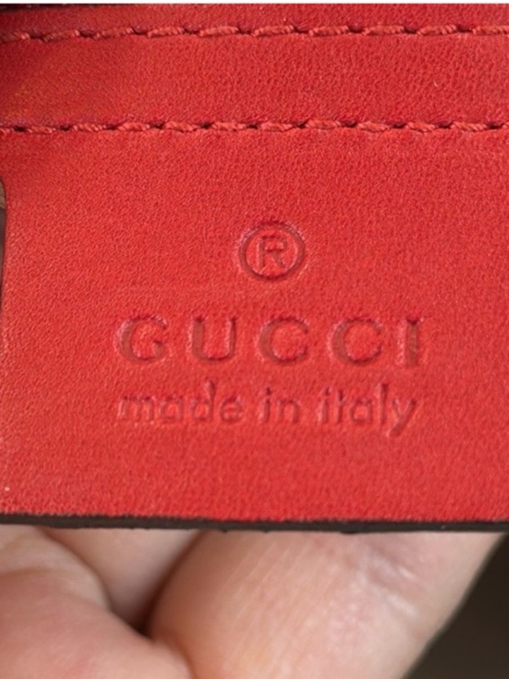 Gucci Navy GG Supreme Red Leather Trim Boston Red Crossbody Strap Dustbag COA - Picture 9 of 16